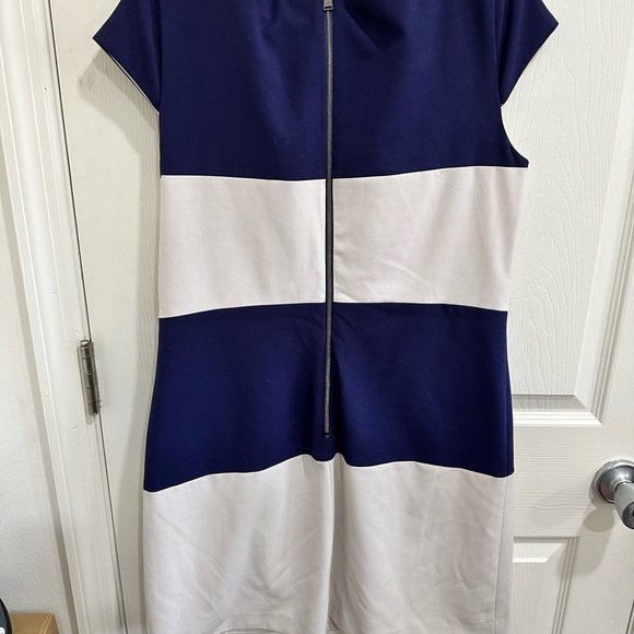 Marc New York blue and white Shift Dress Size 10 - Picture 5 of 5